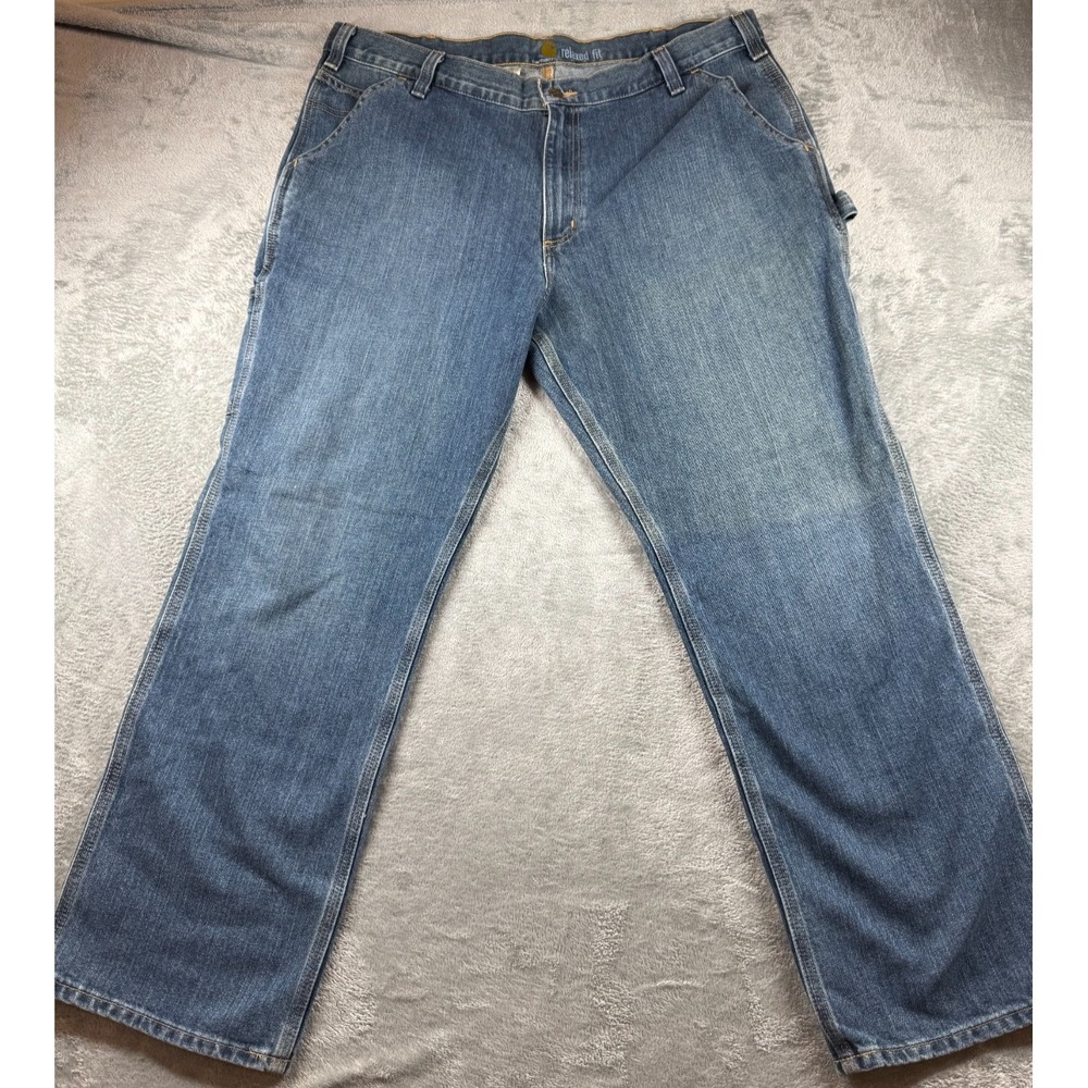 Carhartt 103327 Relaxed Fit Jeans Men's 40x30 Blue Denim Workwear Mexico